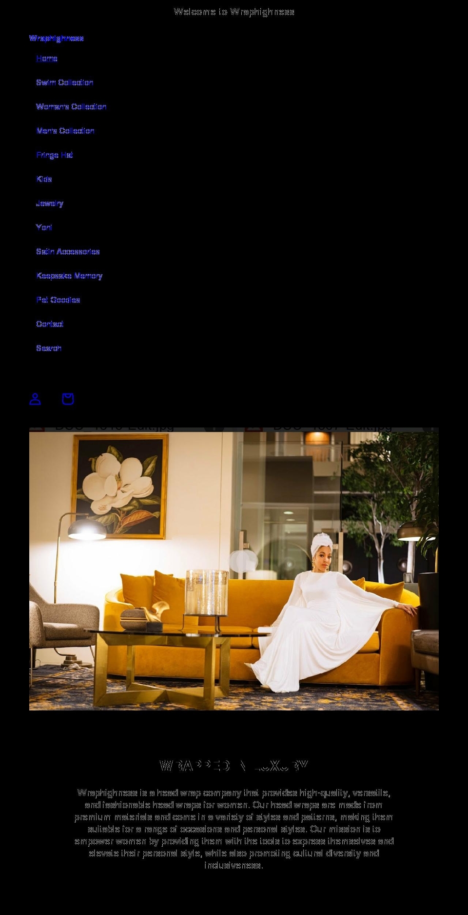 wraphighness.com shopify website screenshot
