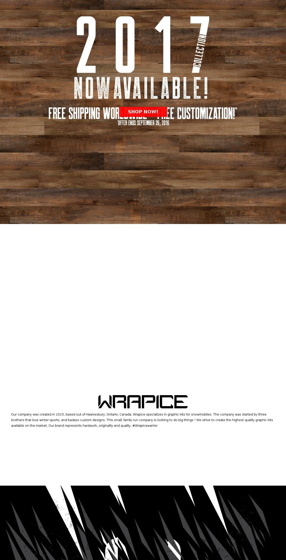 wrapice.com shopify website screenshot