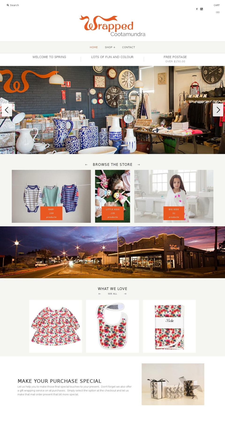 wrappedcootamundra.com.au shopify website screenshot