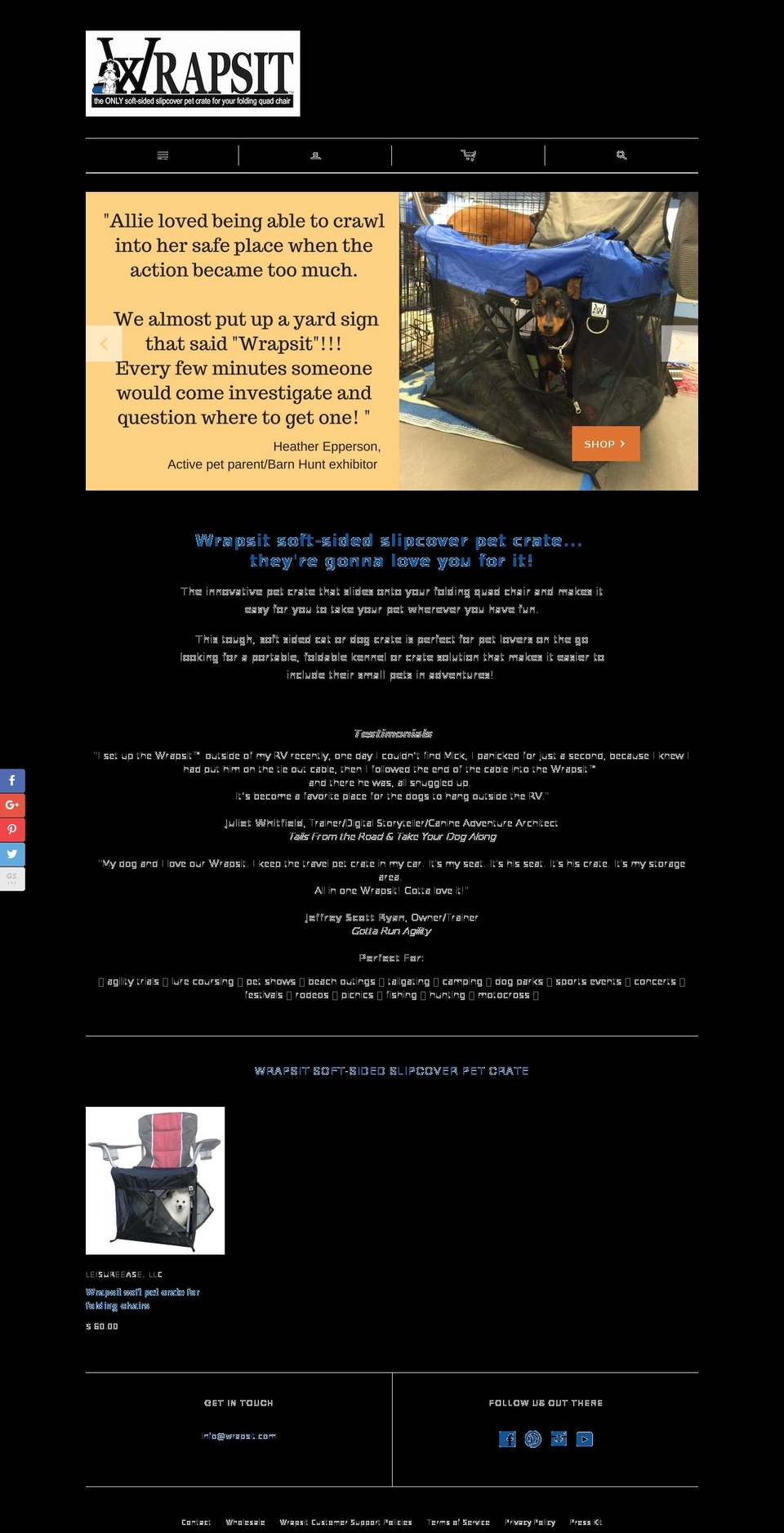 wrapsit.com shopify website screenshot