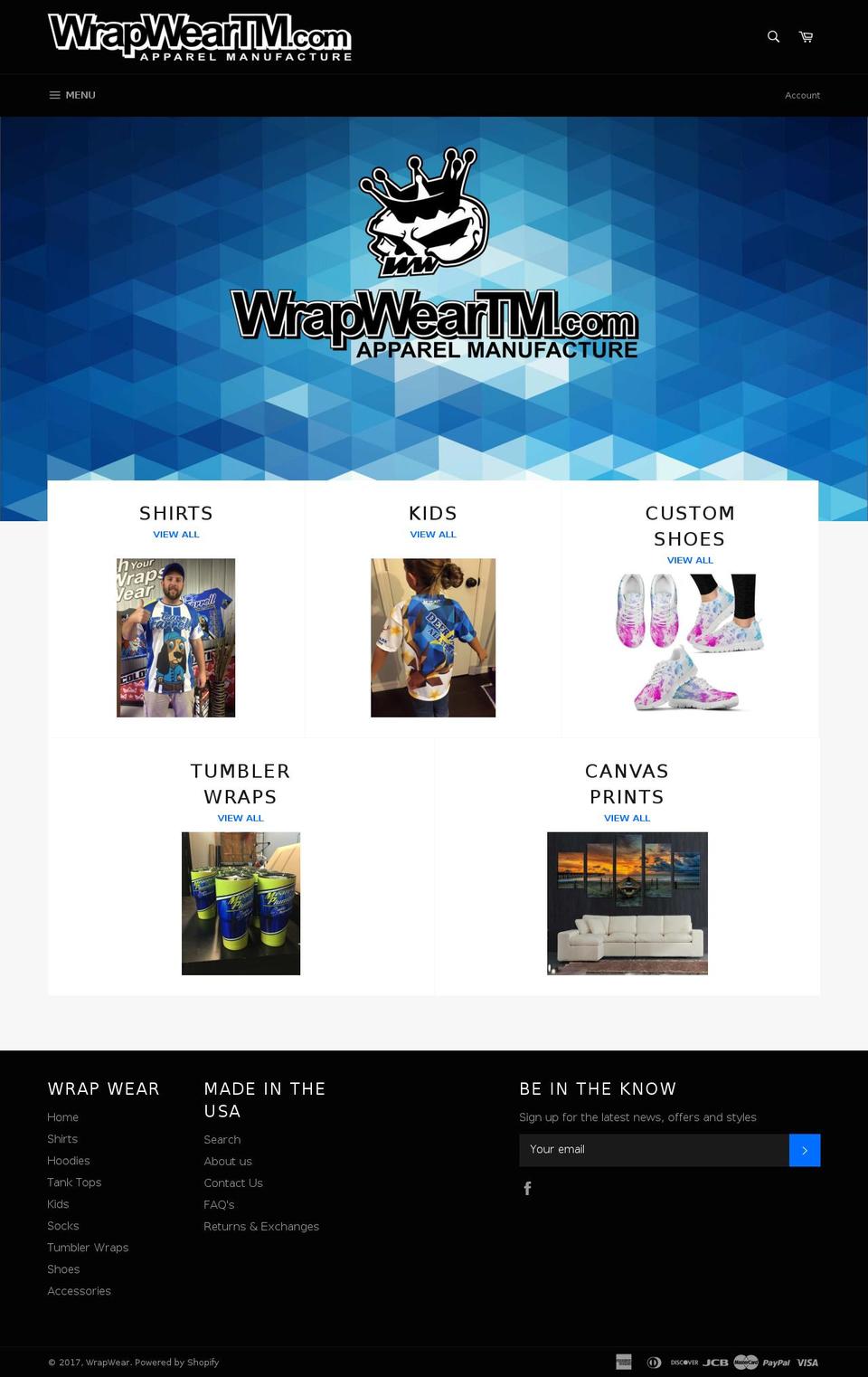 wrapweartm.com shopify website screenshot