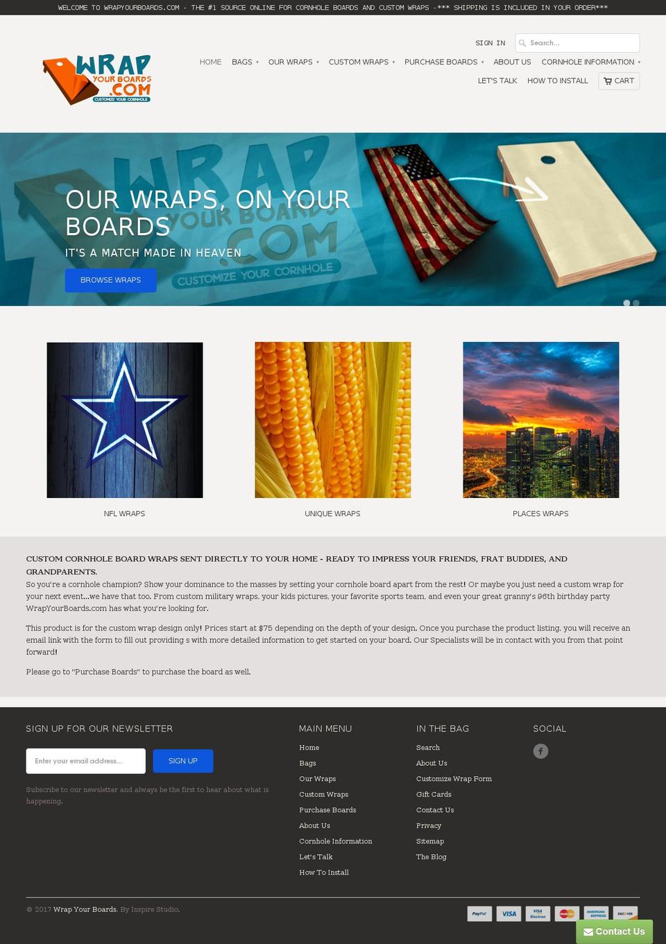 wrapyourboards.com shopify website screenshot