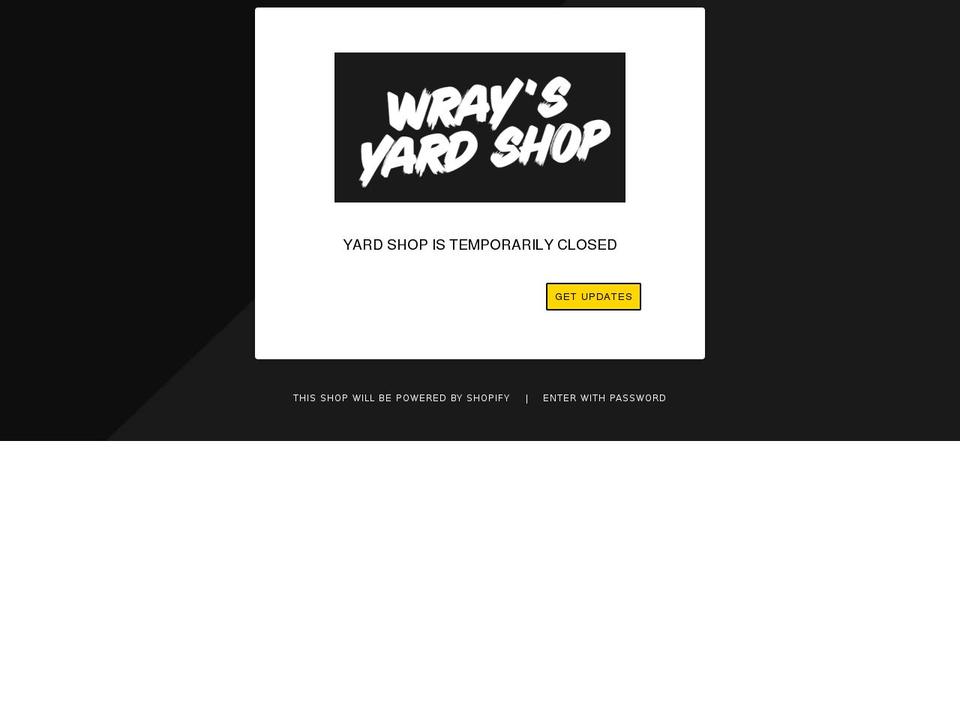 wraysyardshop.co.uk shopify website screenshot