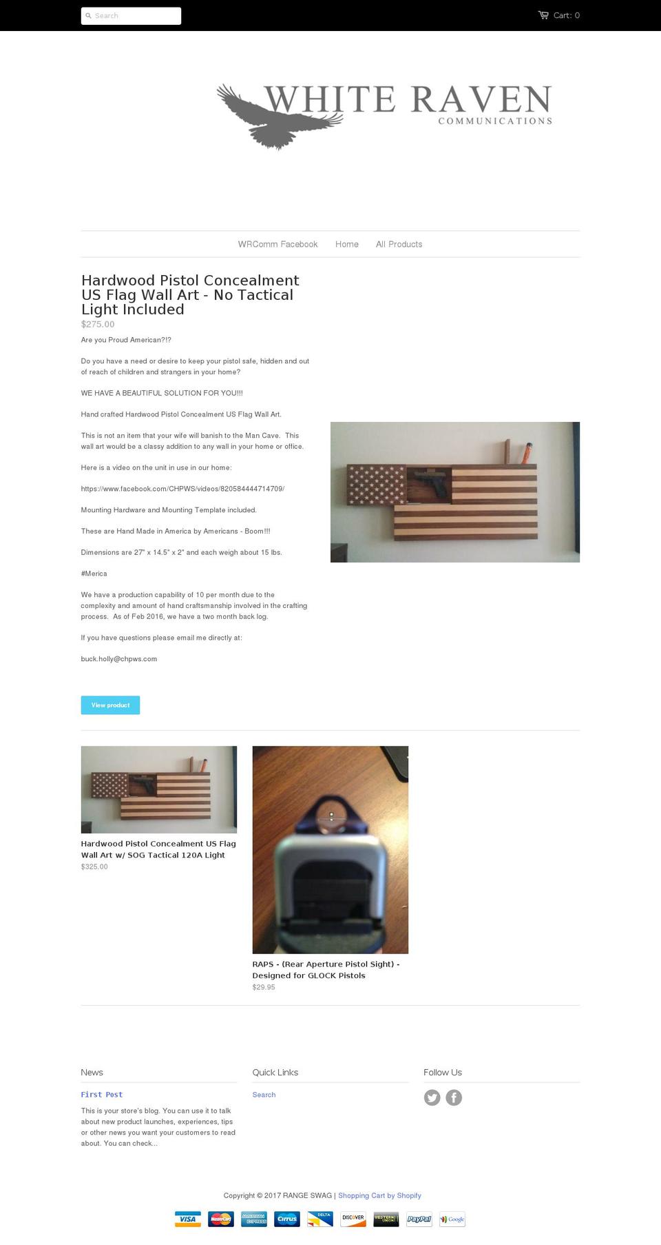 wrcomm-store.com shopify website screenshot