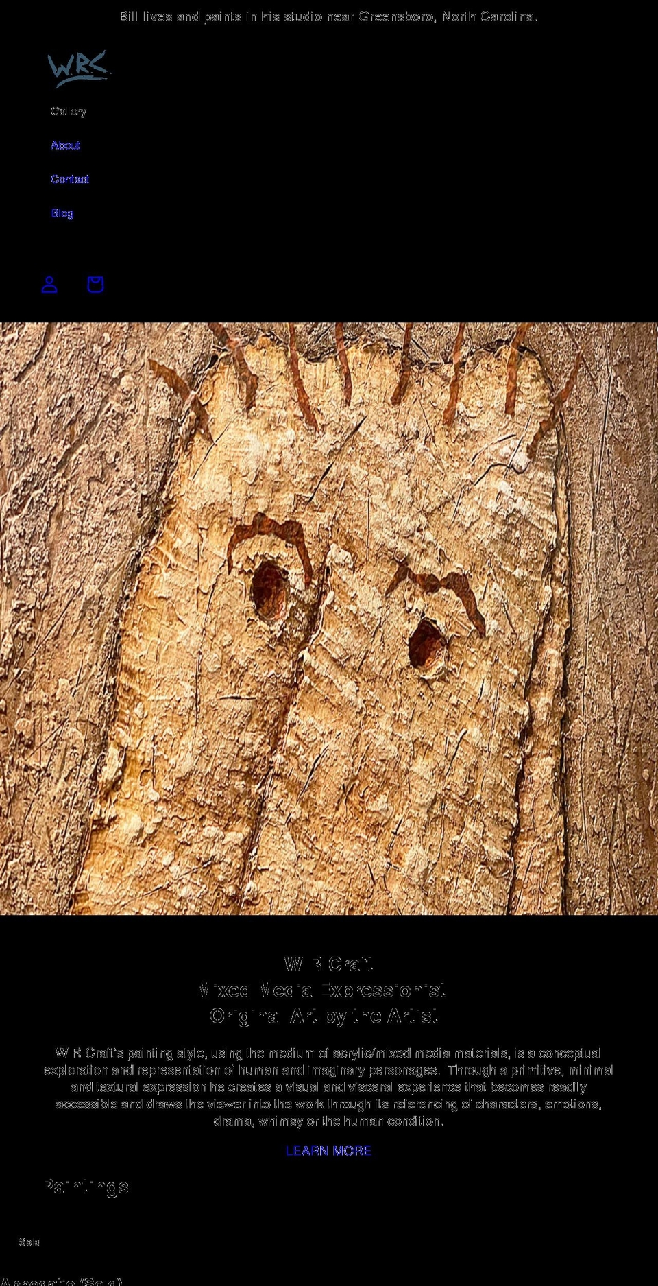 wrcraftart.com shopify website screenshot