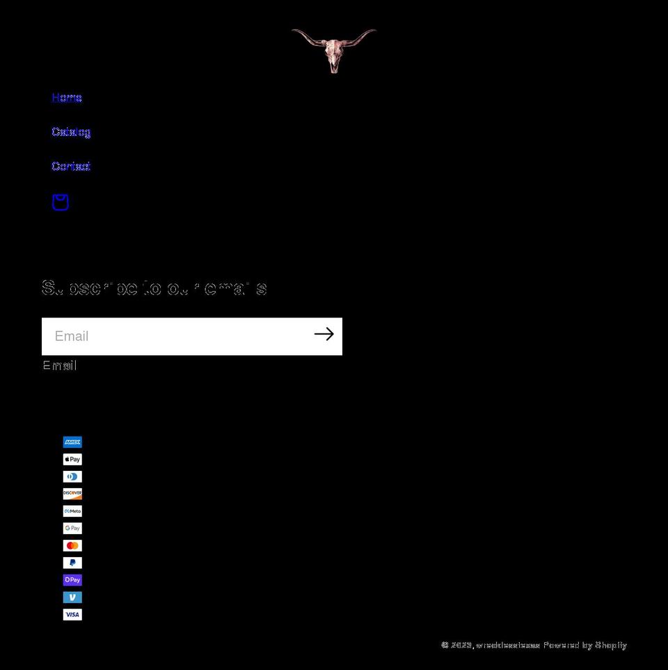 wrecklesstexas.com shopify website screenshot