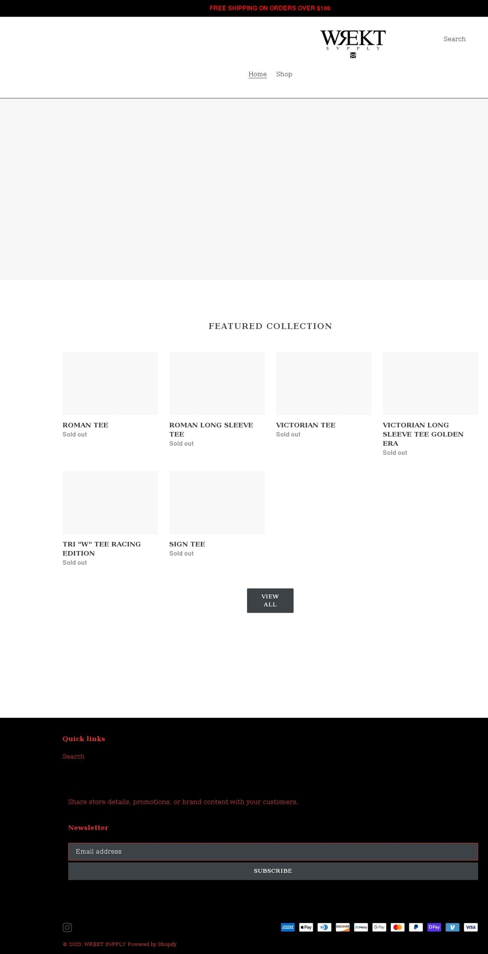 wrektsvpply.com shopify website screenshot