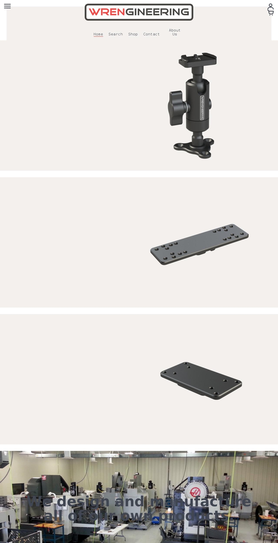 wrengineering.com shopify website screenshot