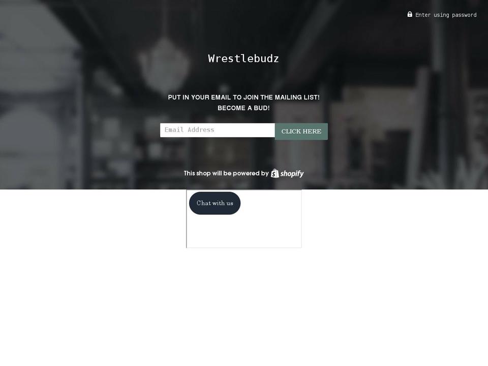wrestlebudz.com shopify website screenshot