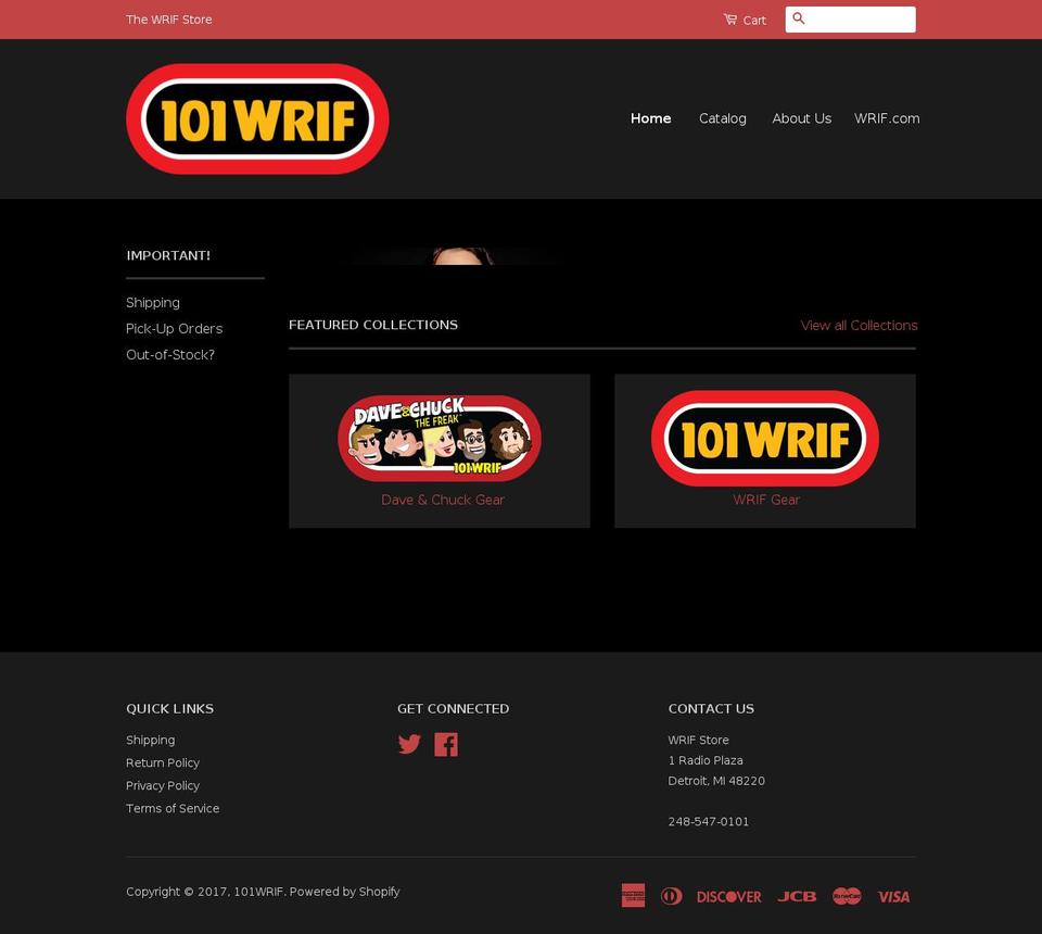 wrifstore.com shopify website screenshot