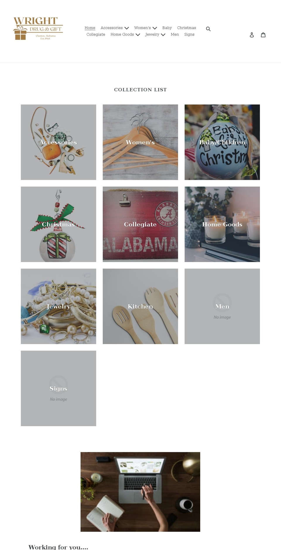 wrightdrugandgiftshop.com shopify website screenshot