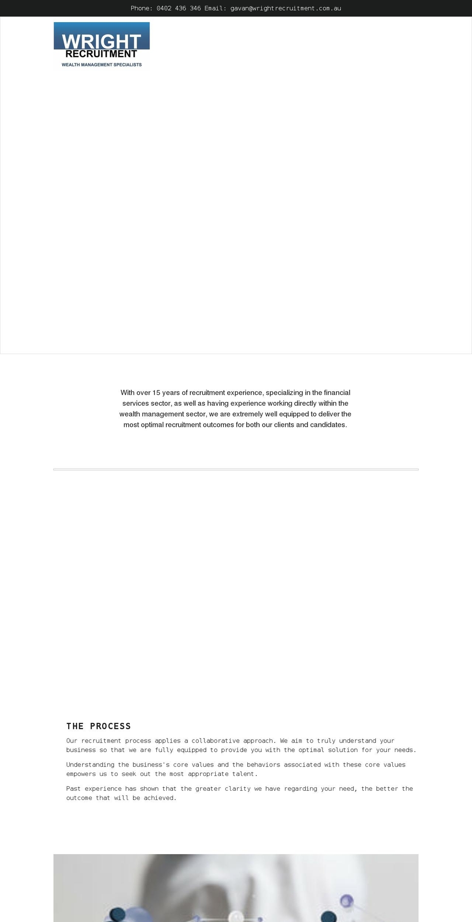 wrightrecruitment.com.au shopify website screenshot