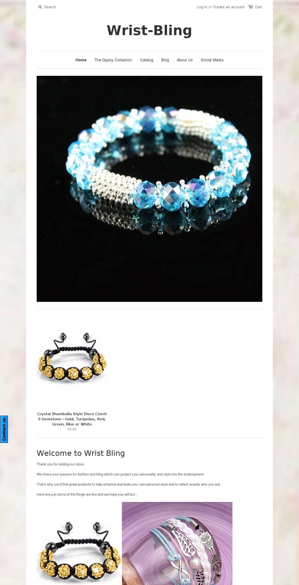 wrist-bling.com shopify website screenshot