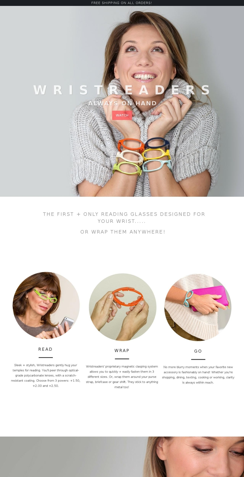 wrist-readers.com shopify website screenshot