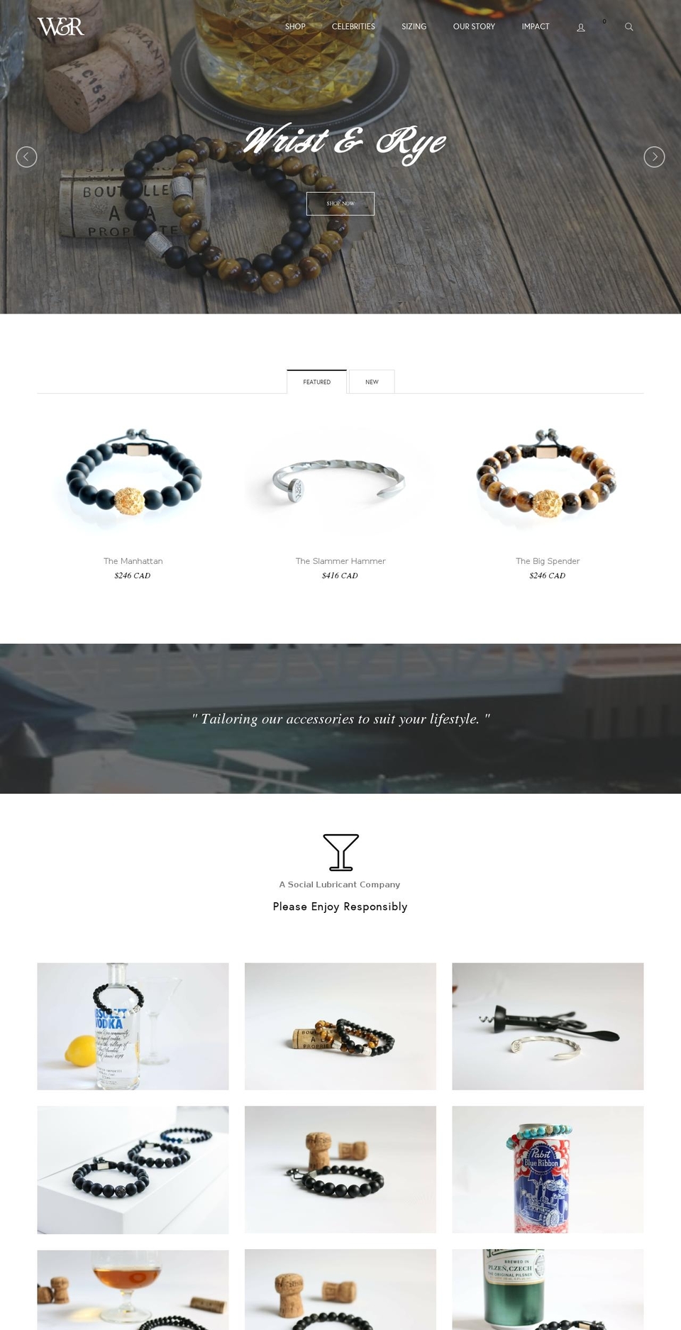 wrist-rye.com shopify website screenshot