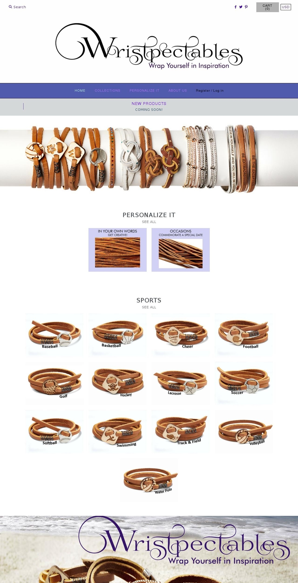 wristpectables.com shopify website screenshot