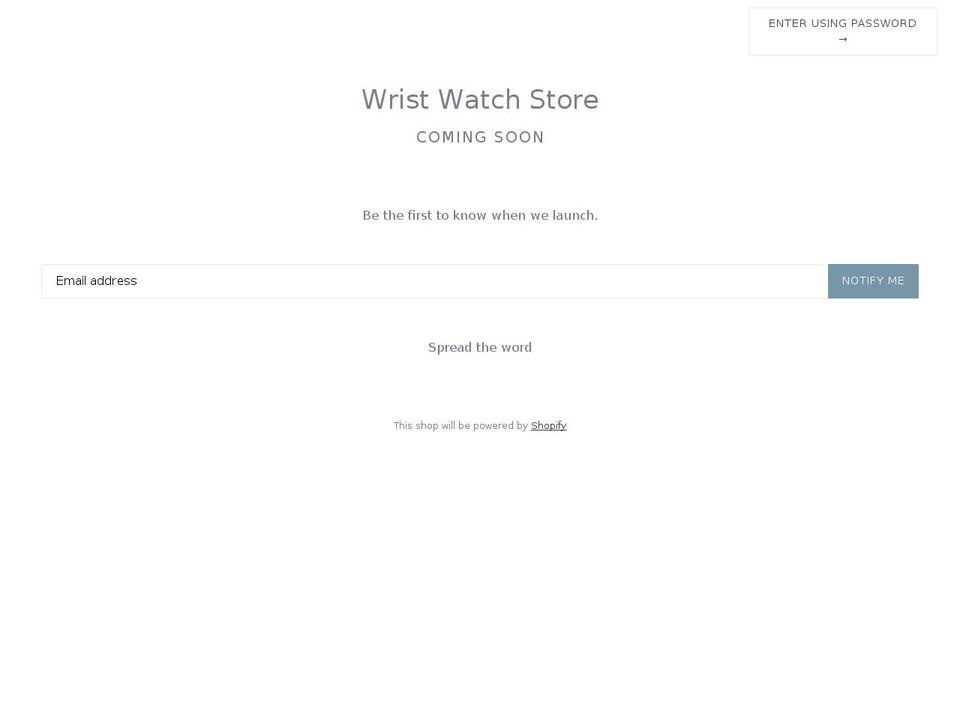 gecko---upload Shopify theme site example wristwatchestore.com