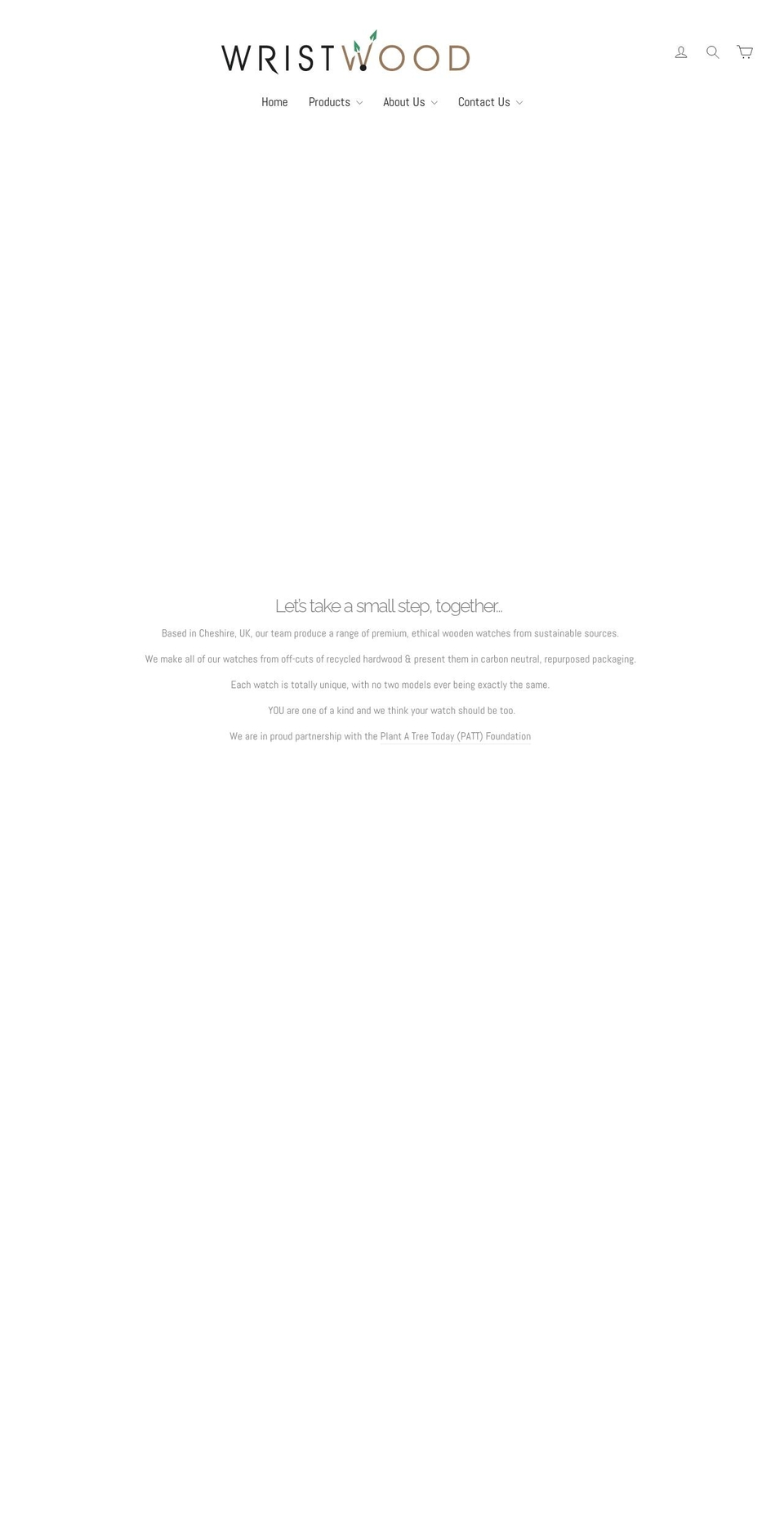 wristwood.co.uk shopify website screenshot