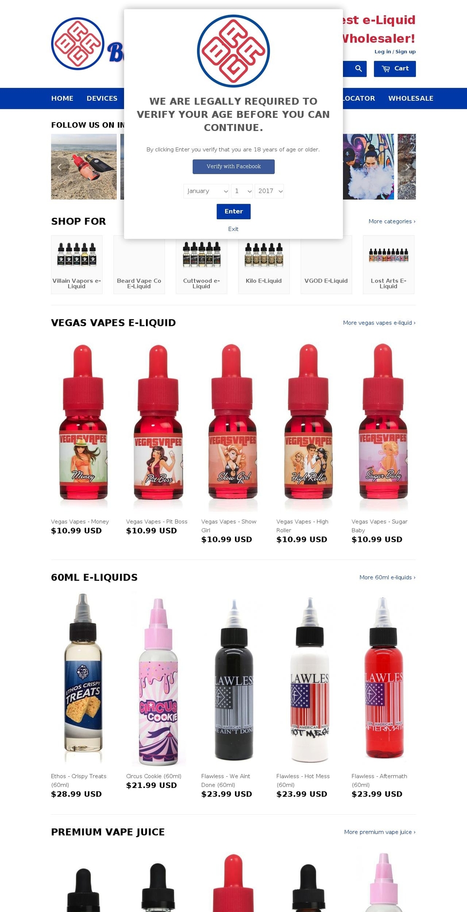 wsov.com shopify website screenshot