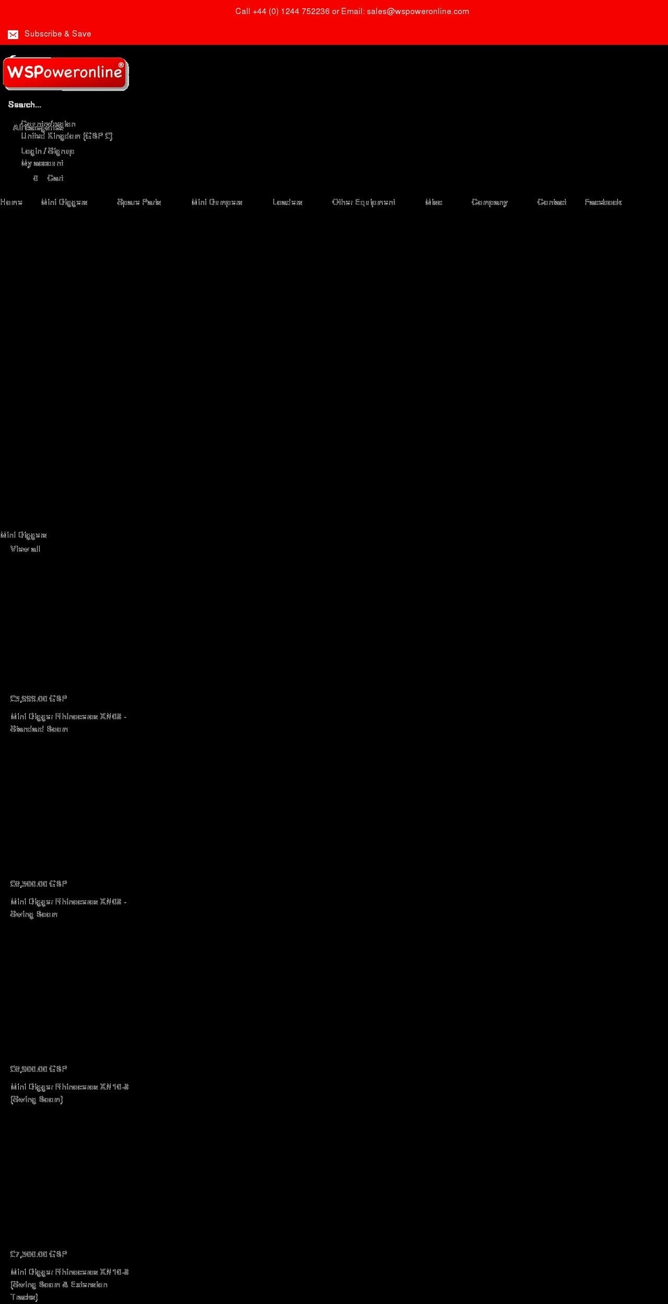 wspoweronline.com shopify website screenshot