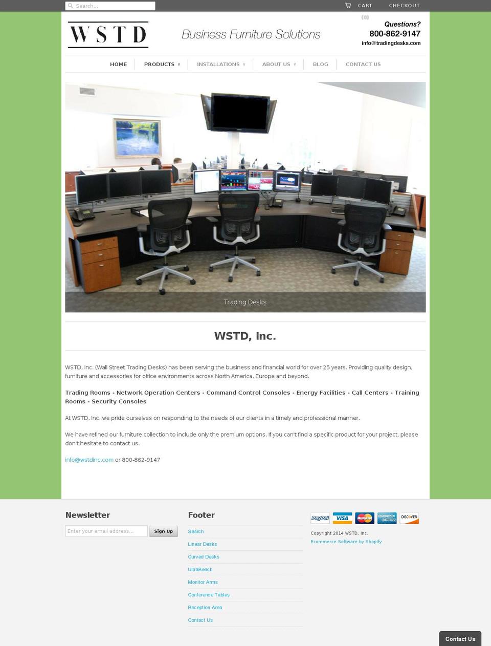 wstdinc.com shopify website screenshot