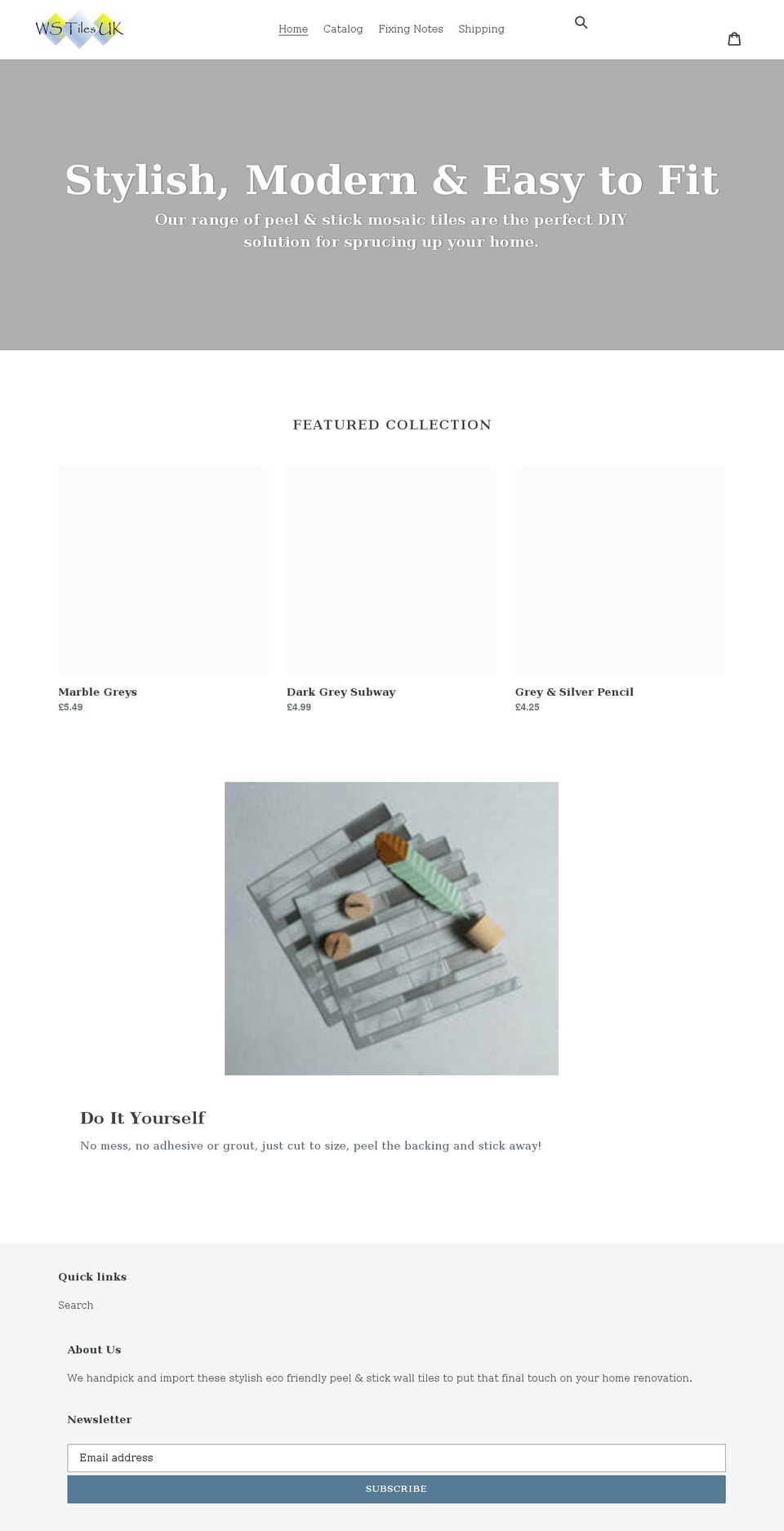 wstiles.co.uk shopify website screenshot