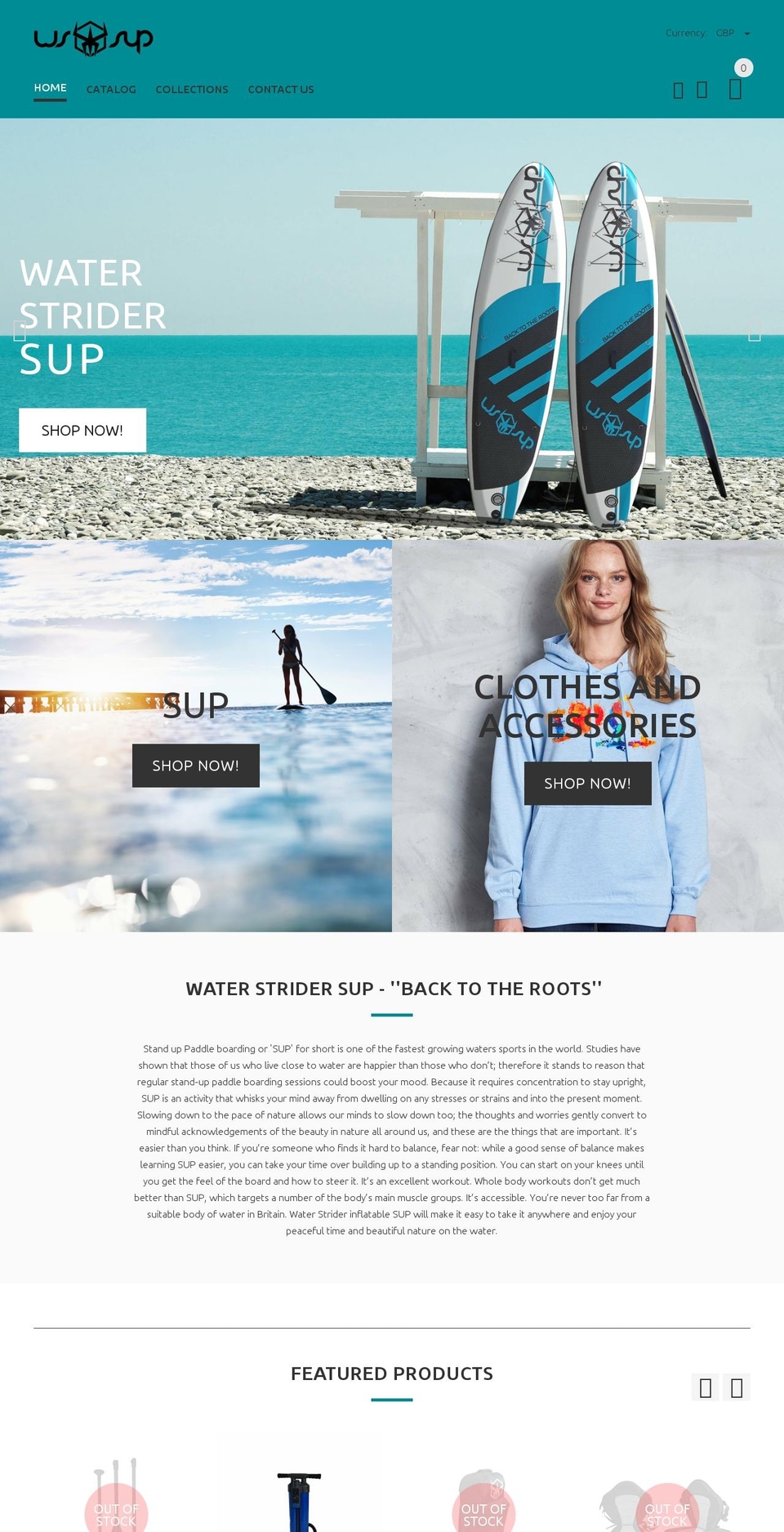 wstrider.com shopify website screenshot