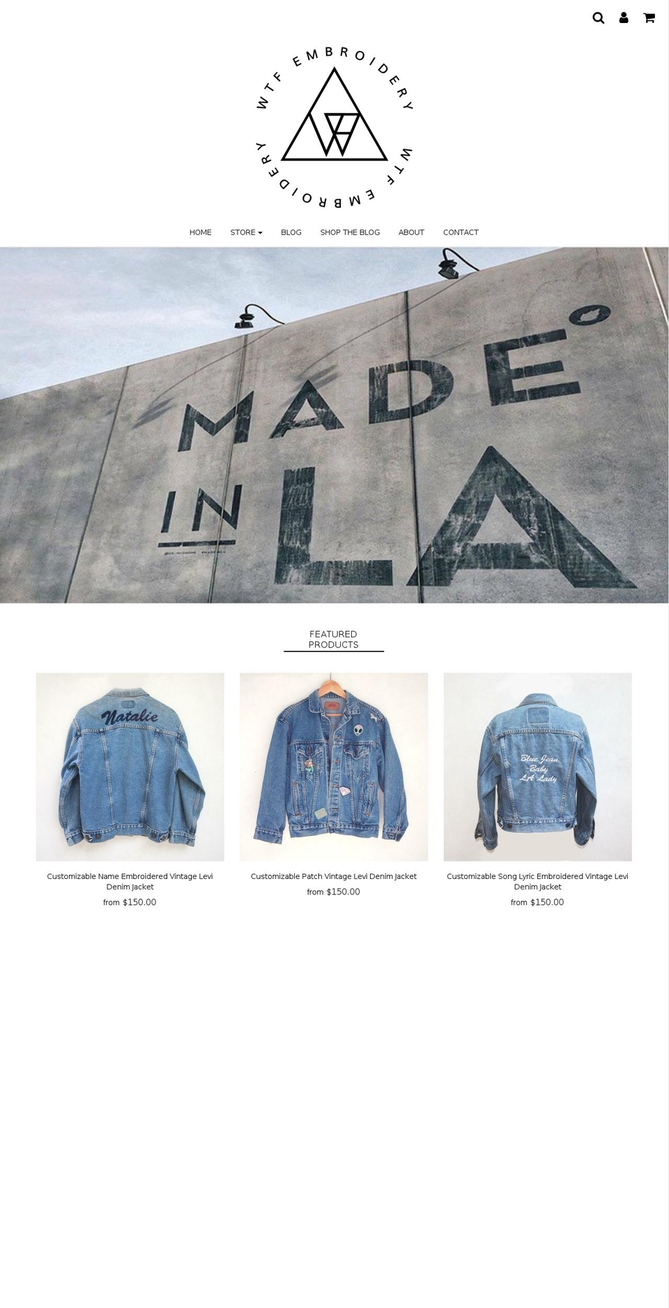 wtfembroidery.com shopify website screenshot