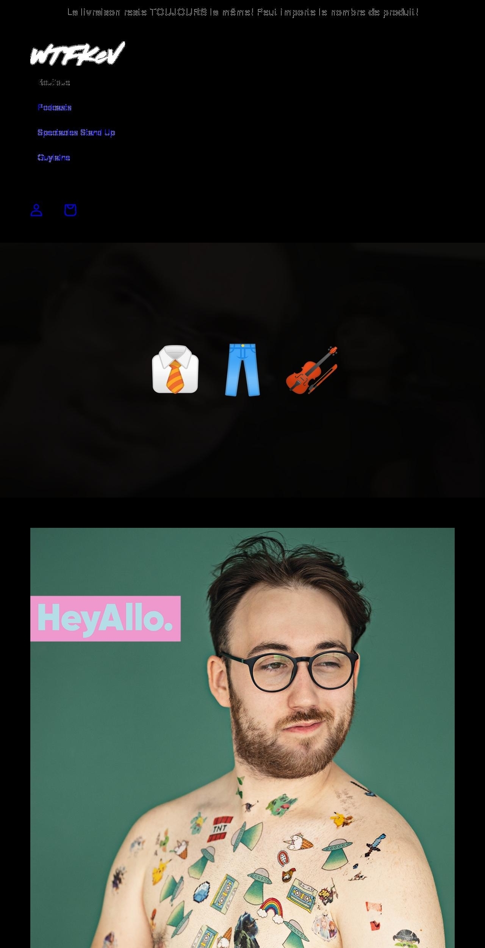 wtfkev.com shopify website screenshot