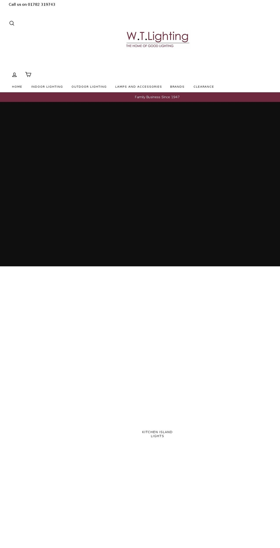 wtlighting.co.uk shopify website screenshot
