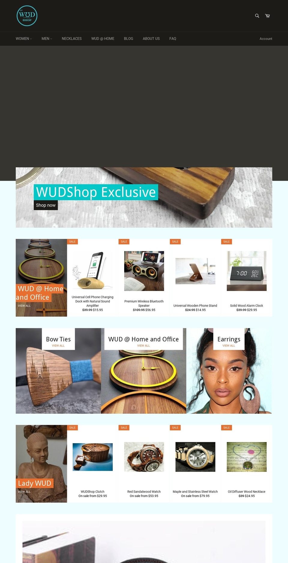 wudshop.com shopify website screenshot
