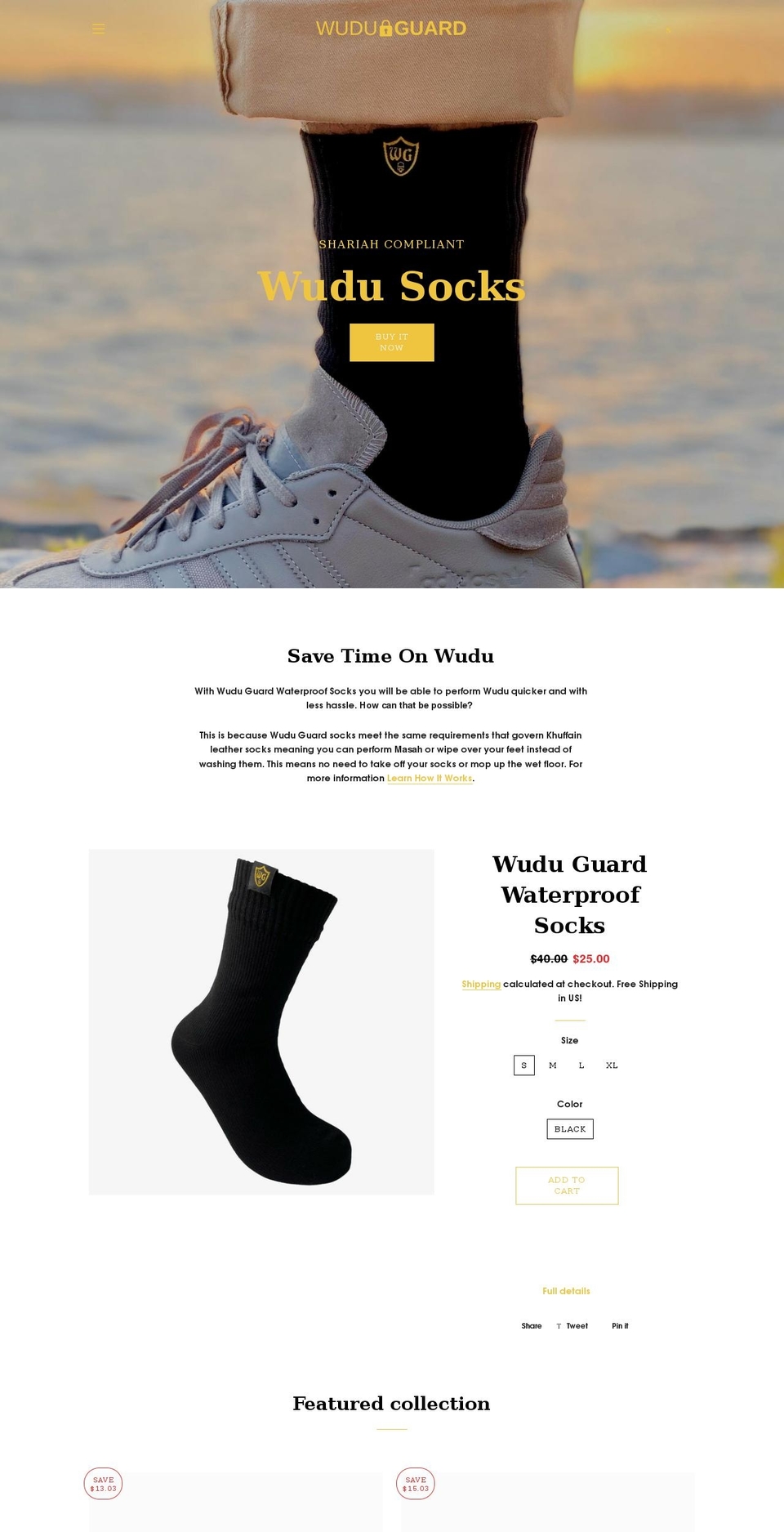 wuduguard.com shopify website screenshot