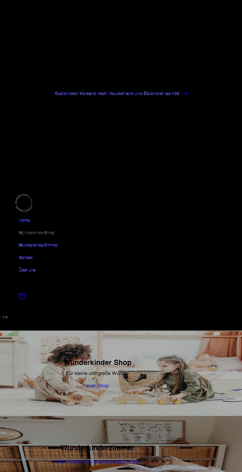 wunder-kinder.net shopify website screenshot