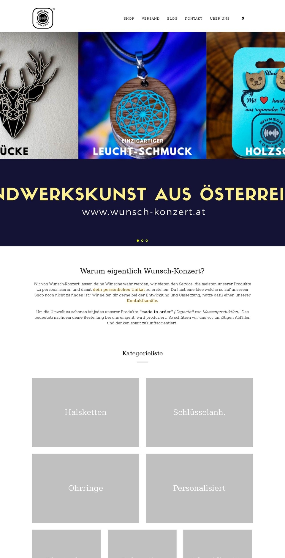 wunsch-konzert.at shopify website screenshot