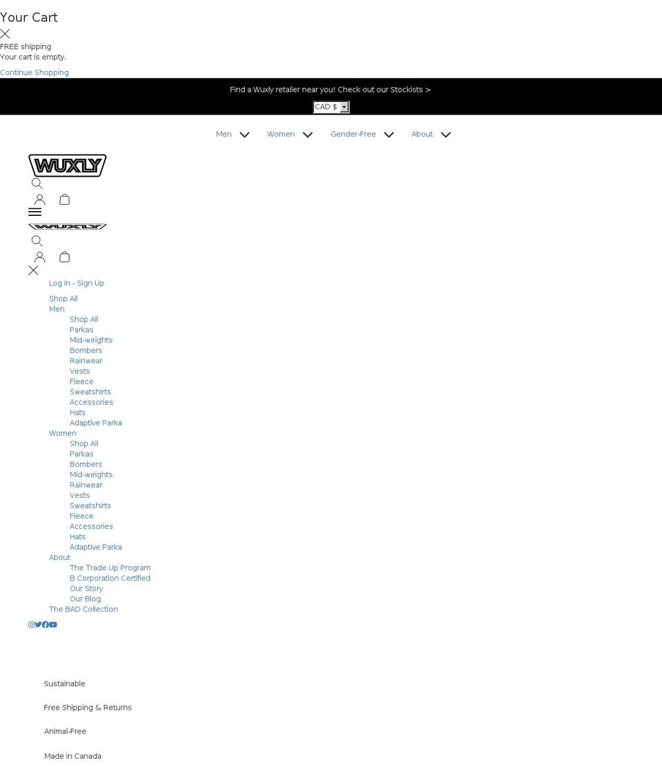 wuxly.com shopify website screenshot