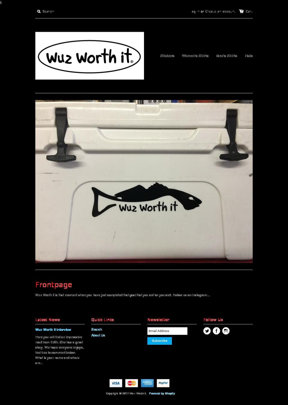 wuzworthit.com shopify website screenshot