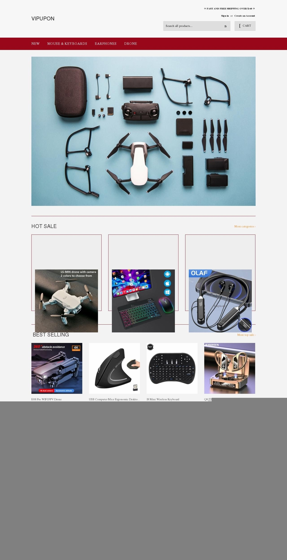 www2.vipupon.net shopify website screenshot