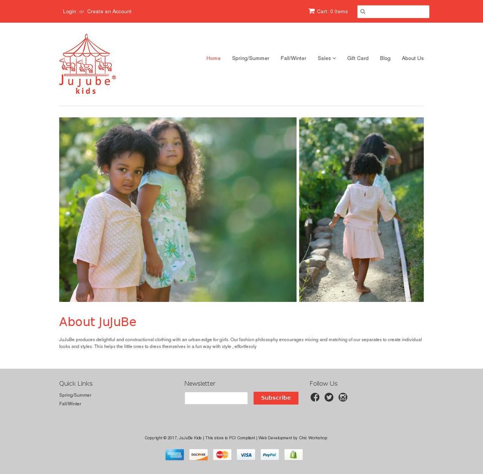 JuJuBe v1.0 Shopify theme site example wwwjujubekids.com