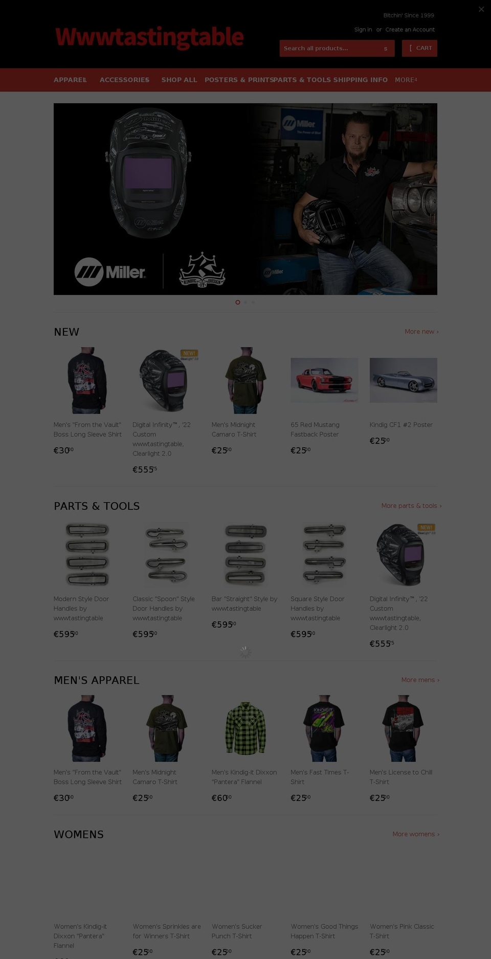 New Store Front Shopify theme site example wwwtastingtable.com