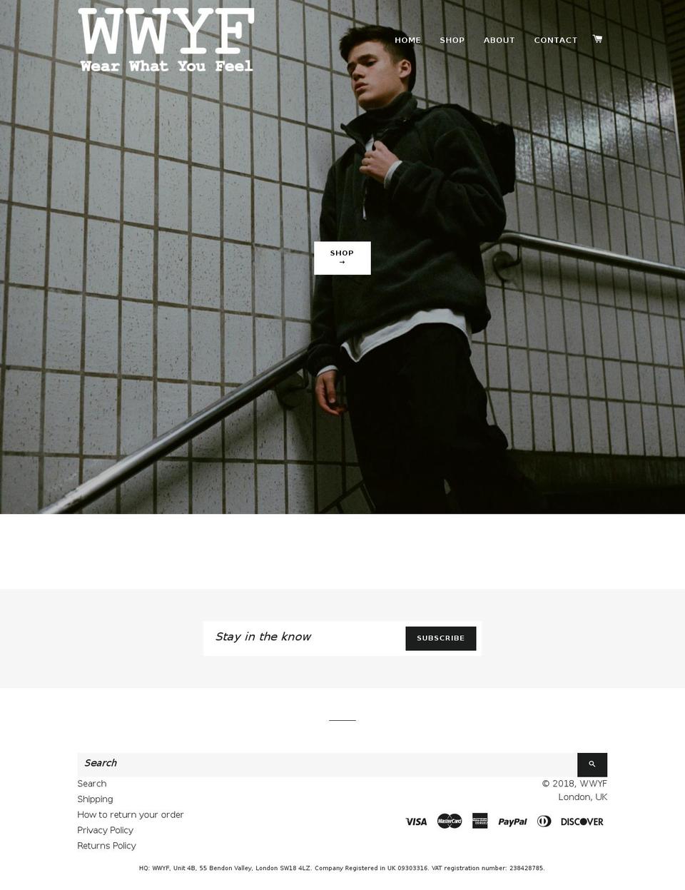 wwyf.co.uk shopify website screenshot