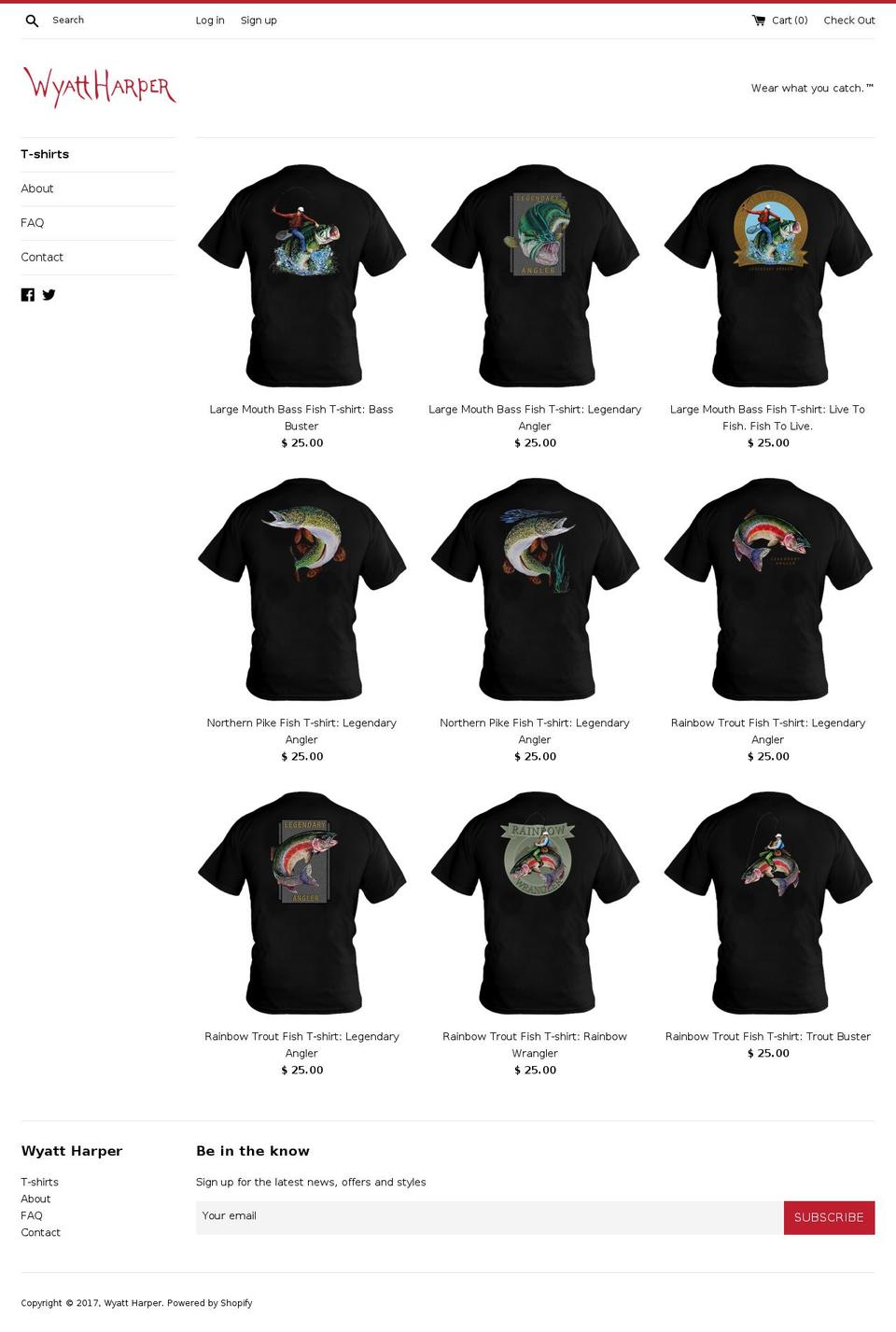 wyattharper.com shopify website screenshot