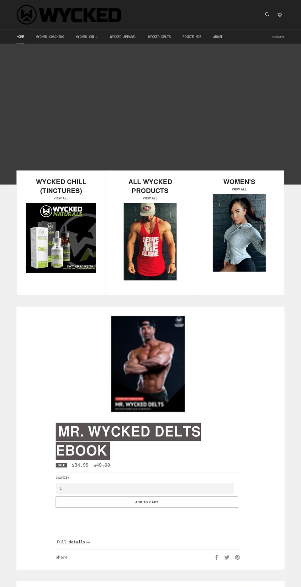 wyckedaesthetics.com shopify website screenshot