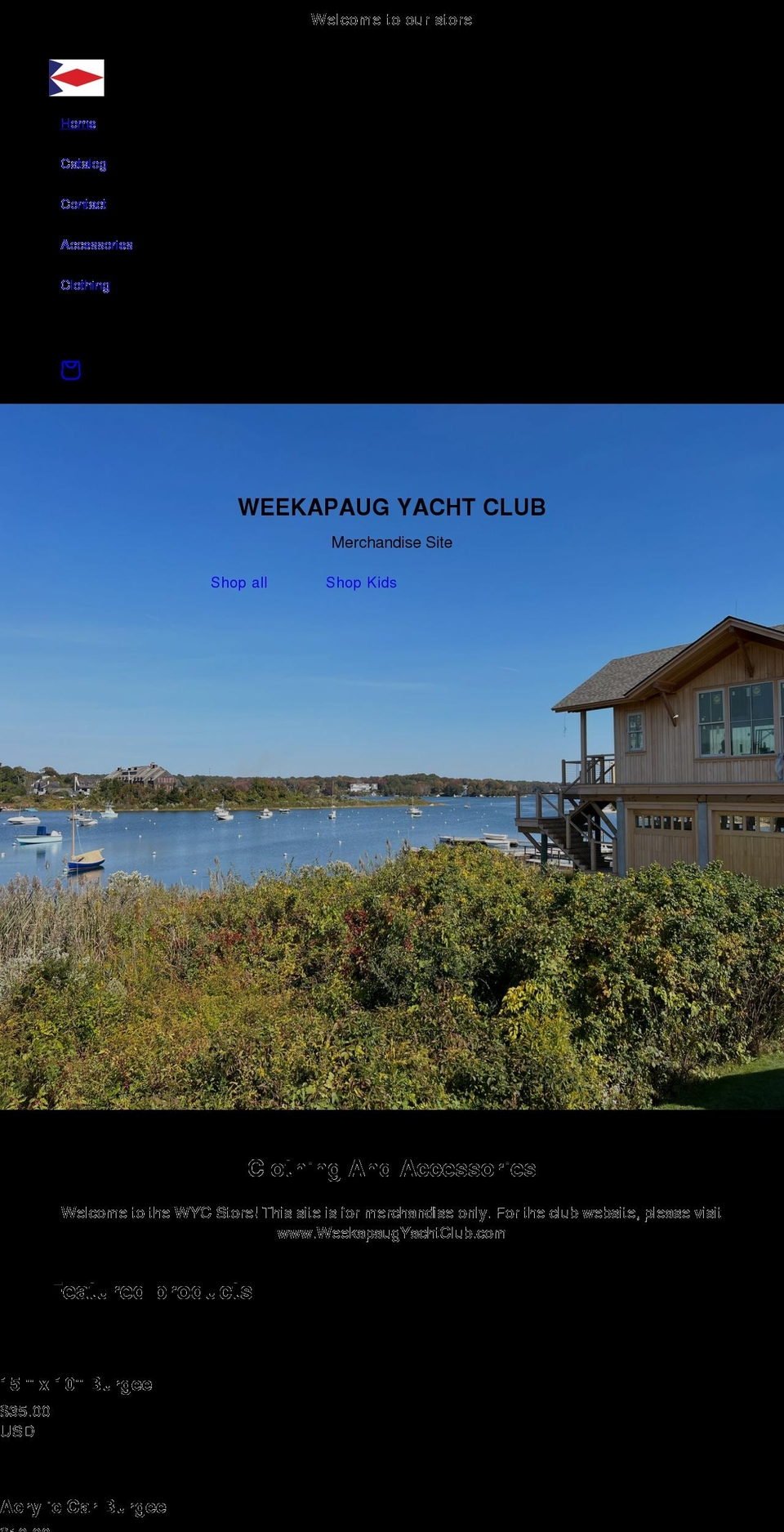 wycshop.com shopify website screenshot