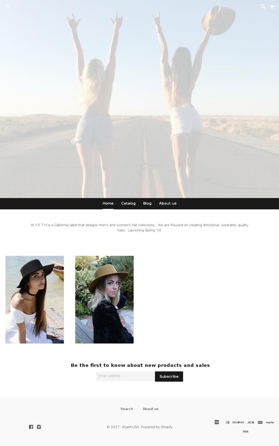 wyethusa.com shopify website screenshot