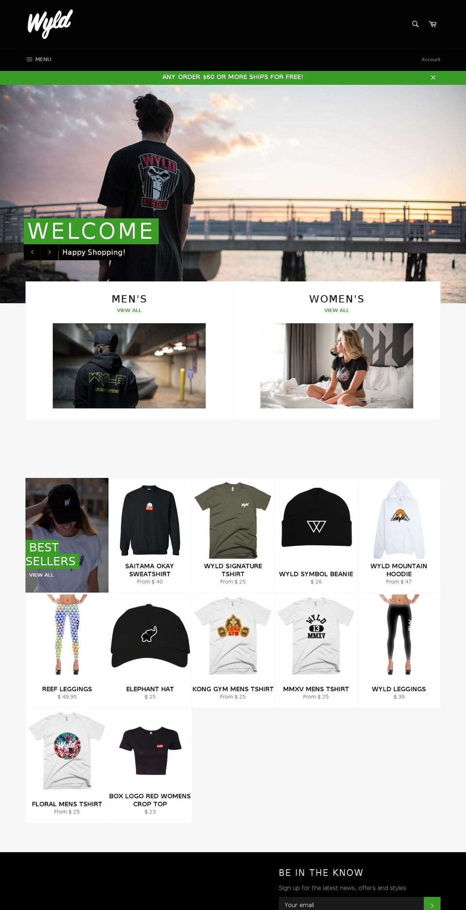 wyldcc.com shopify website screenshot