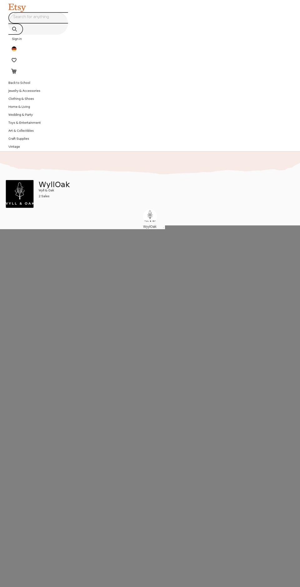 wylloak.com shopify website screenshot