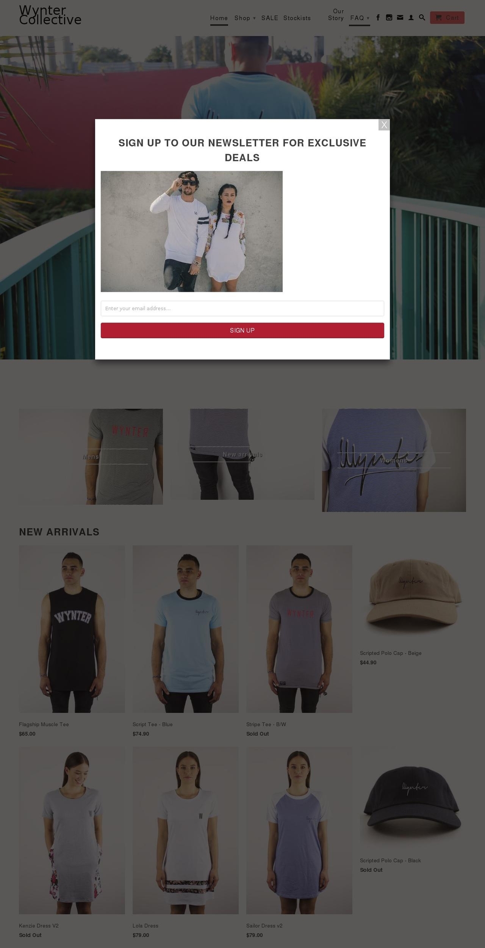 wyntercollective.com shopify website screenshot