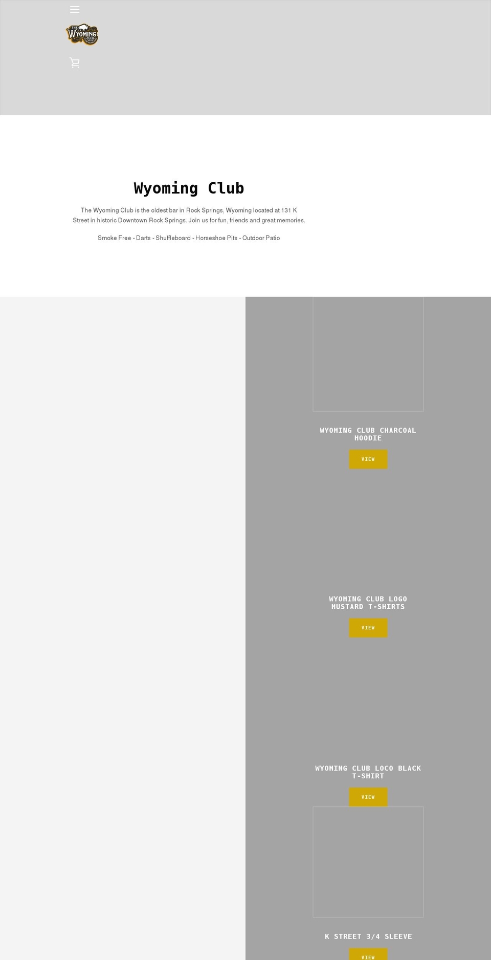 wyoclub.com shopify website screenshot