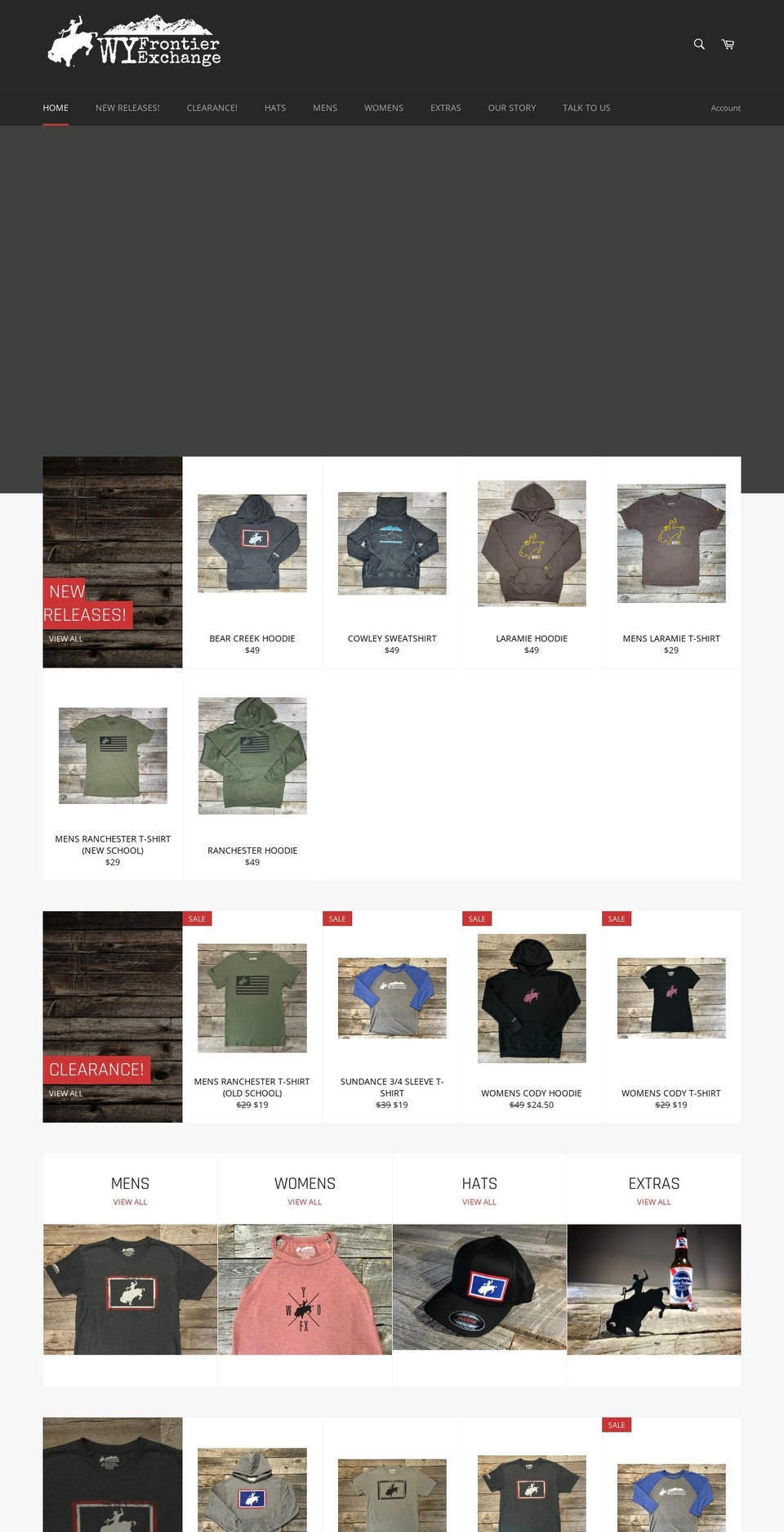 wyofx.co shopify website screenshot