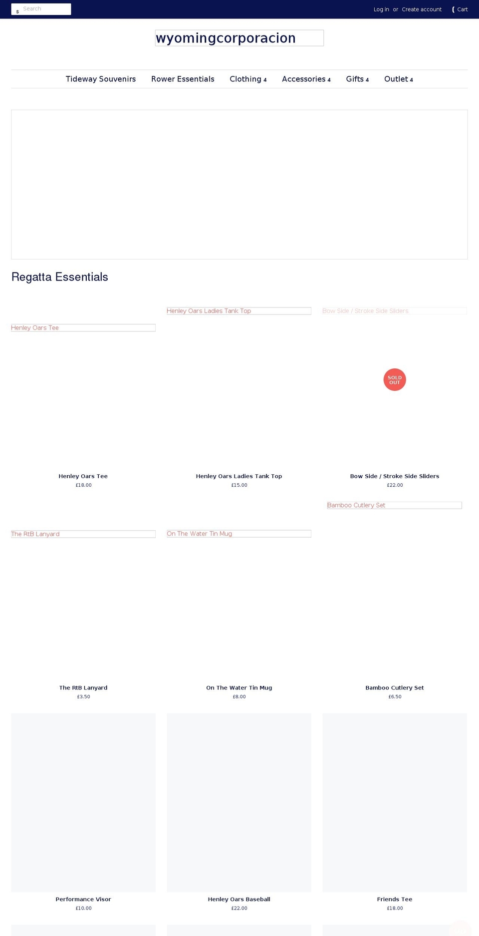 wyomingcorporacion.com shopify website screenshot